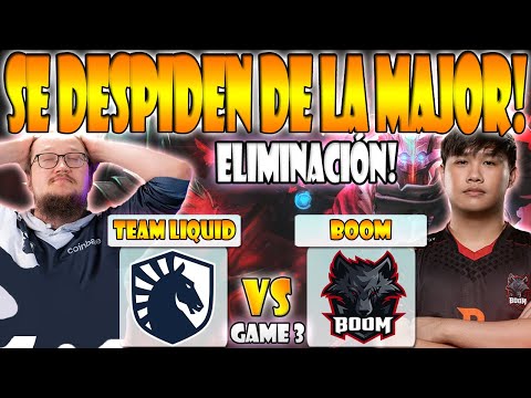 TEAM LIQUID VS BOOM BO3[GAME 3] ELIMINACIÓN - MATUMBAMAN VS JACKKY - PGL ARLINGTON MAJOR 2022 - DOTA