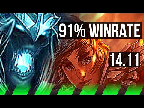 KARTHUS vs TALIYAH (JGL) | 91% winrate, 11/2/8, Dominating | KR Grandmaster | 14.11