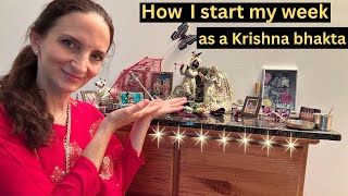 My Monday Routine | This is how I Start the Week in Krishna seva 💖