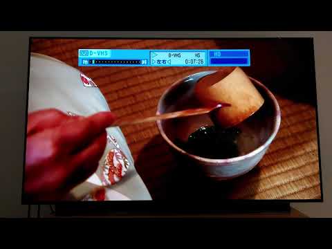 Victor (JVC) HM-DHX1 demonstration of recording on S-VHS tape