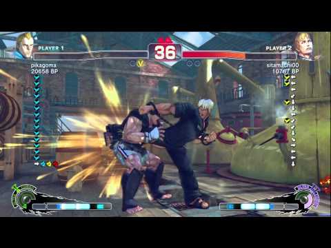 pikagoma [Abel] vs sitamachi [Cody] SSF4 Japanese Online Ranked Matches - TRUE-HD