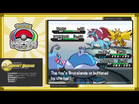 VGC' 13 World Championships - Yuki M. (Haruto) vs Matthias S. (Lega) Round 6 Game 2