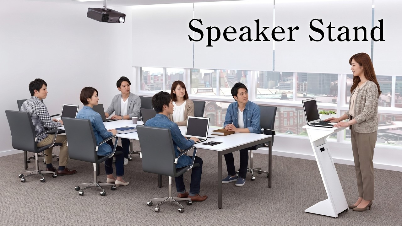 講演台 演説台 演台 アジャスター付き 司会台 スタンディングテーブル