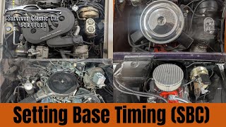 How to set base ignition timing on a small block Chevrolet V8 HEI distributor