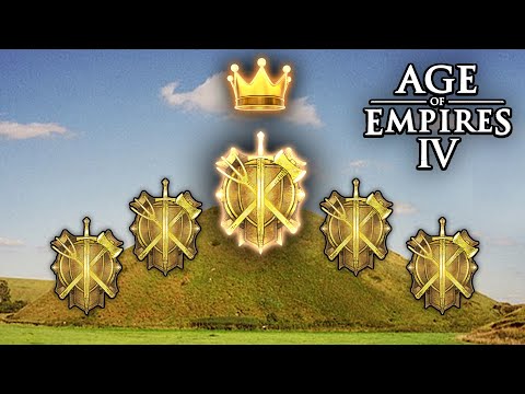 Gold 8 Player FFA on King of the Hill in AOE4!