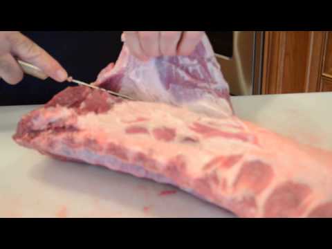 How to home butcher a bone-in pork loin rib half