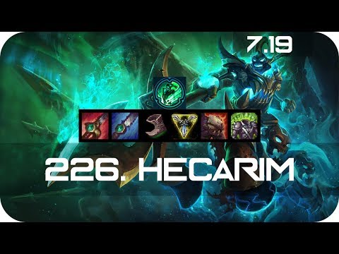 Hecarim Jungle vs Kha’Zix Season 7 s7 Patch 7.19 2017 Gameplay Guide Build Normals