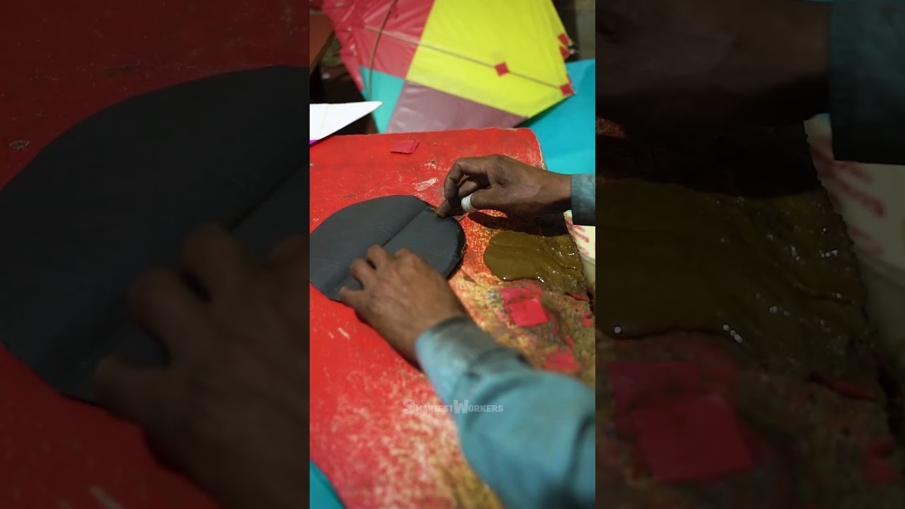 DIY Paper Kite Making in Process