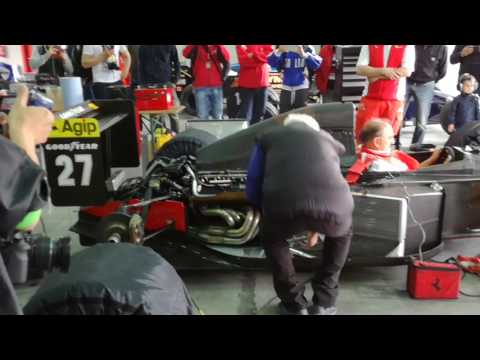 Ferrari V12 1991 Prost engine sound Historic Minardi Days 2017