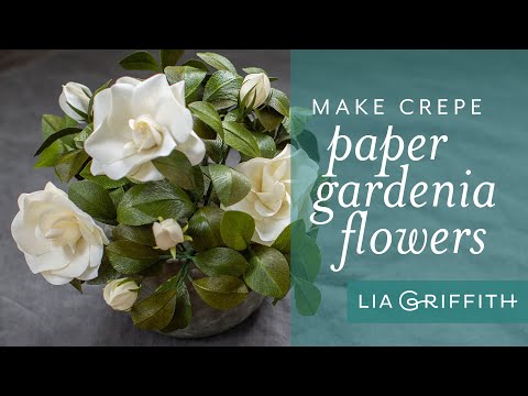 How to Make a Crepe Paper Gardenia with Double-Sided Crepe Paper