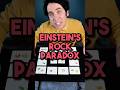 Einstein’s Rock Paradox🤘#puzzle