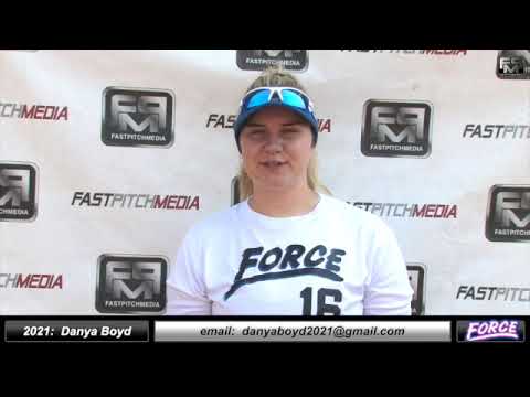 2021 Danya Boyd Catcher and Third Base Softball Skills Video - Fresno Force