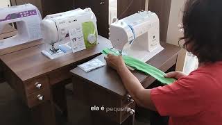 Mesinha para máquina de Costura em MDF com 2 gavetas e Rodinhas