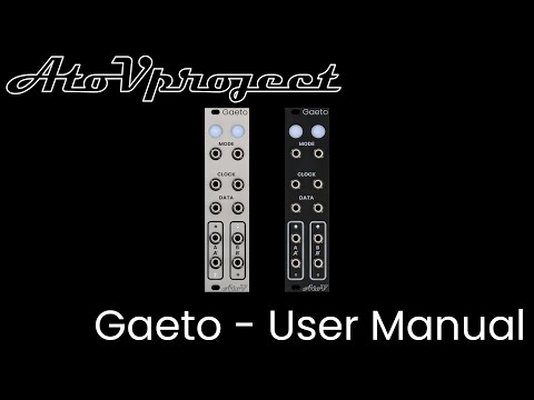 AtoVProject Gaeto Clocked Logic Eurorack Module - Black image 2