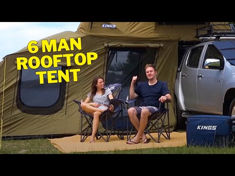 Adventure Kings 6 Man Roof Top Tent with Annex is the ultimate home away from home!