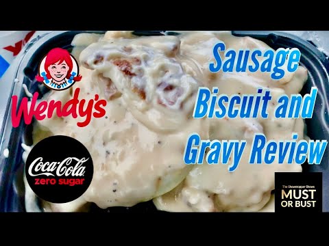 Wendy’s® Sausage Biscuit and Gravy Review | Free Coke ZERO | Must or Bust