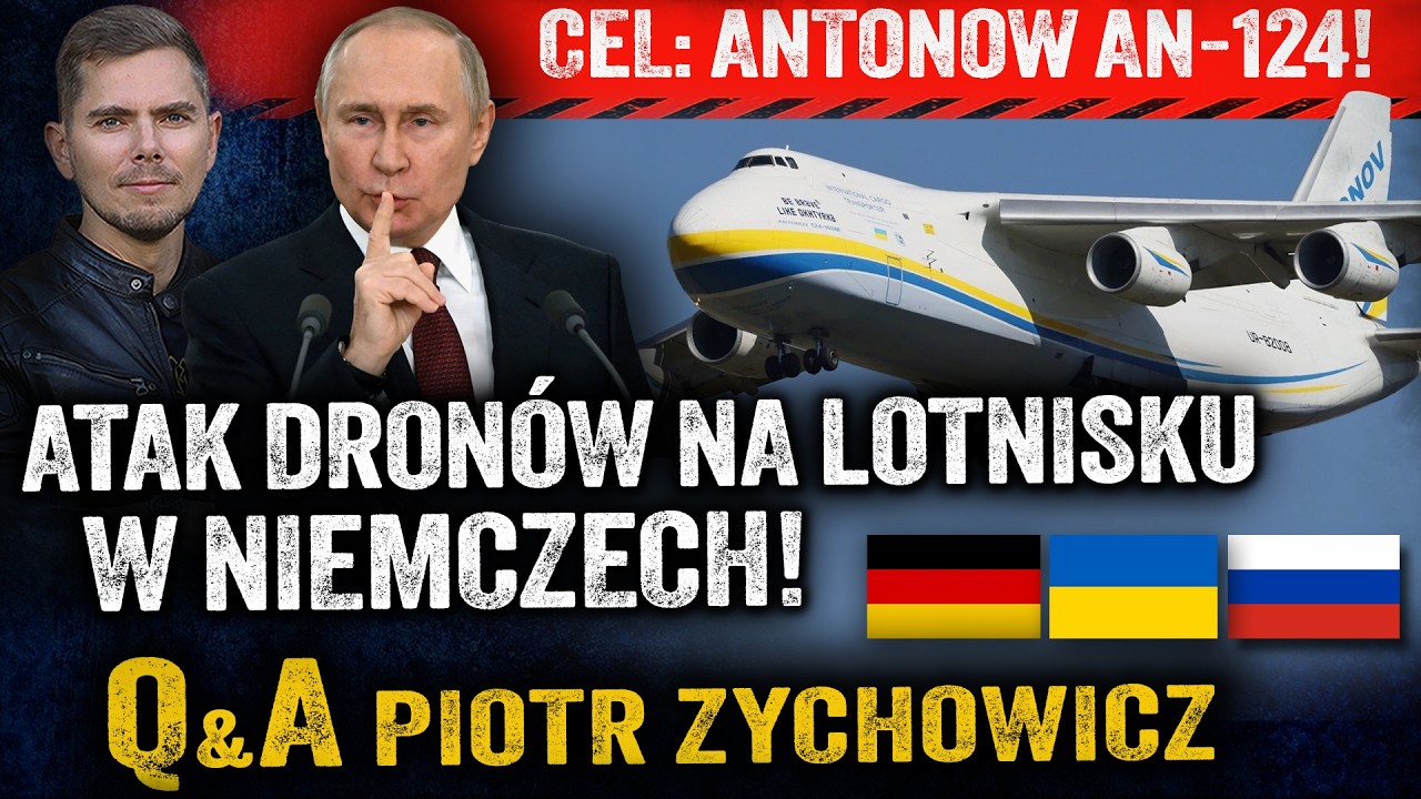 Operacja służb Putina? Wielki samolot Ukrainy zaatakowany w Niemczech! — Piotr Zychowicz Q&A