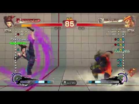 lutuna (Juri) vs sanosuke721 (Adon) ranked USF4