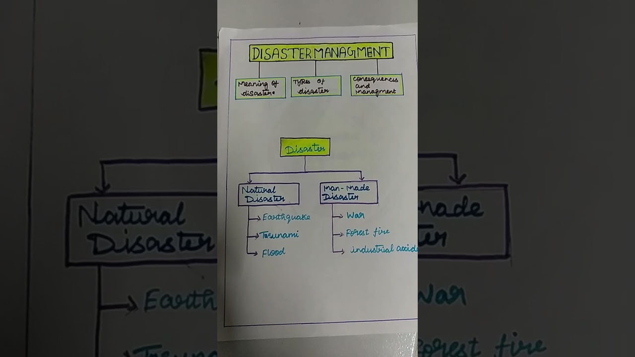 Mind Map about disaster
