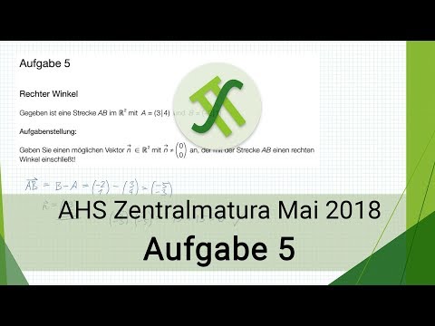 AHS Mathematik Zentralmatura Mai 2018 - Aufgabe 5