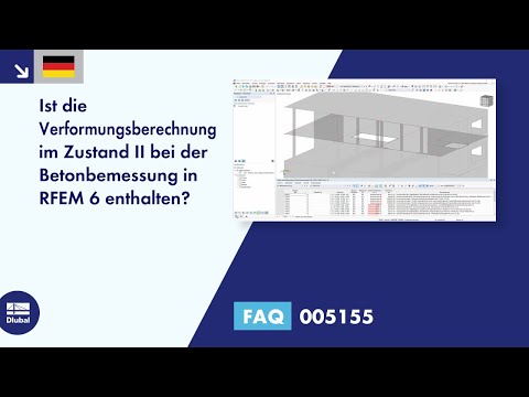 FAQ 005155 | Ist die Verformungsberechnung im Zustand II bei der Betonbemessung in RFEM 6 enthalten?