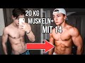Mit diesem Workout habe ich 20 Kg Muskeln aufgebaut!💪 (Mit 14)