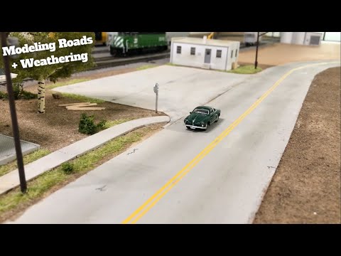 Realistic HO Scale Roads on the BNSF Sub - Large HO Train Layout Build - Ep 16