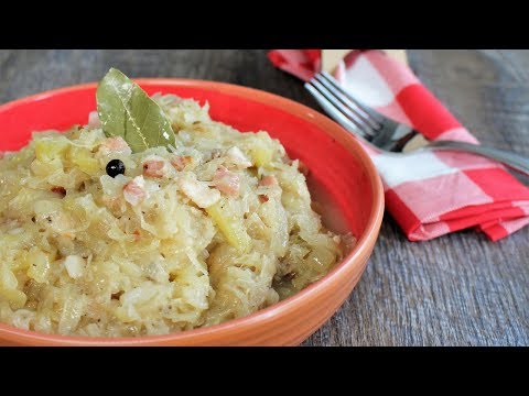 German Sauerkraut with Bacon - Traditional Recipe