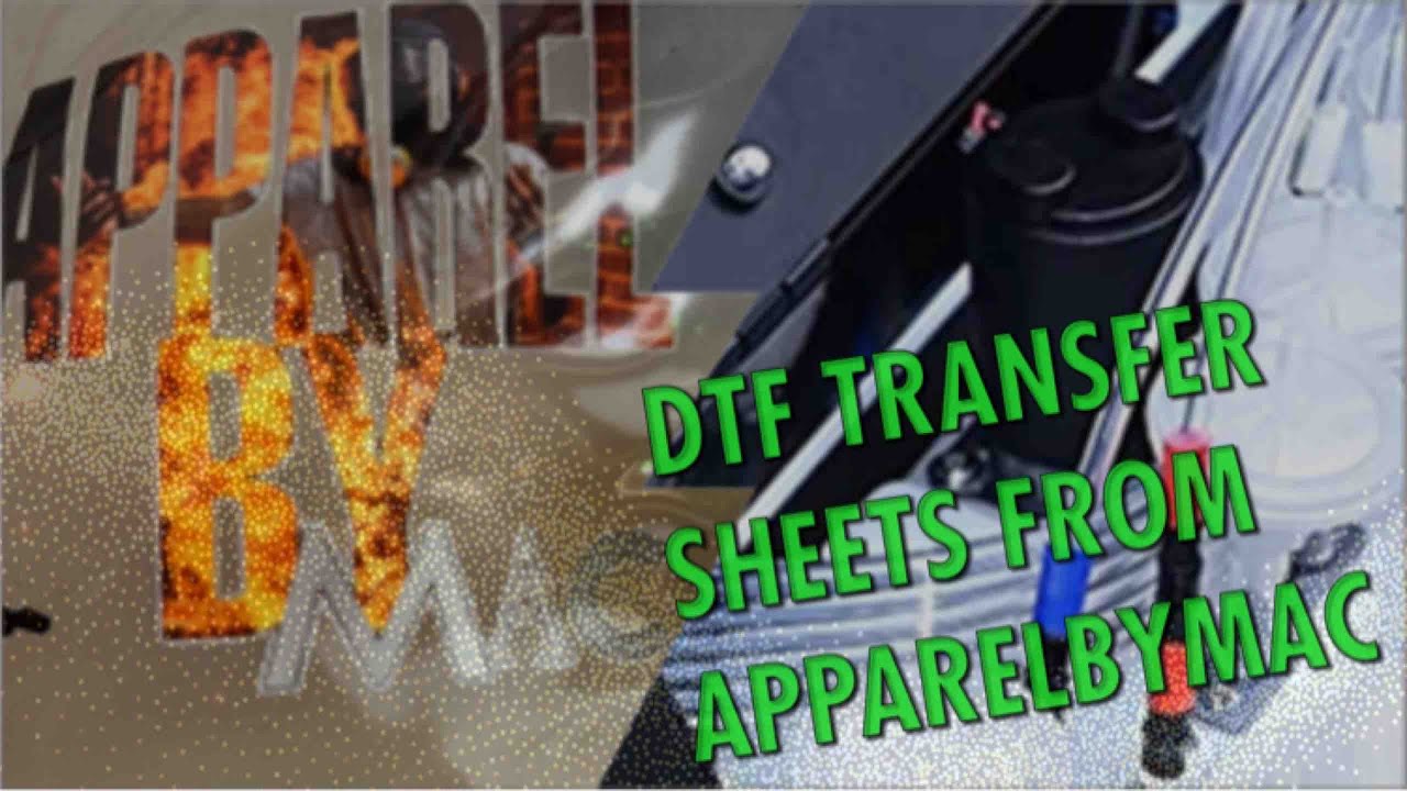 DTF transfer sample pack from Apparel by Mac