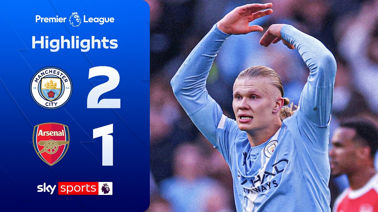Haaland scores winner to give City the advantage! | Man City 2-1 Arsenal | Premier League Highlights