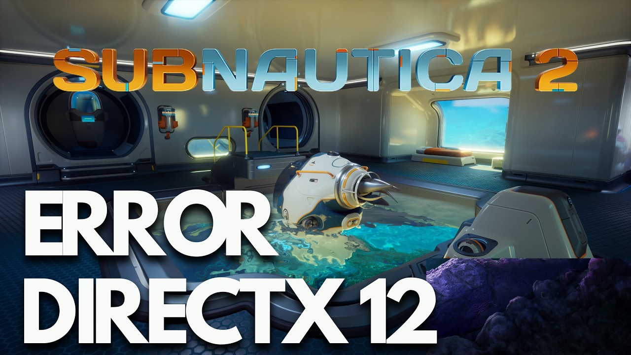 Subnautica 2: DirectX 12 no es compatible con tu sistema. Intenta ejecutar sin -dx12/-d3d12