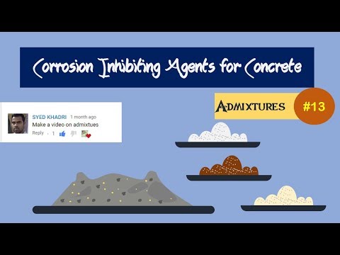 Corrosion inhibiting agents for concrete