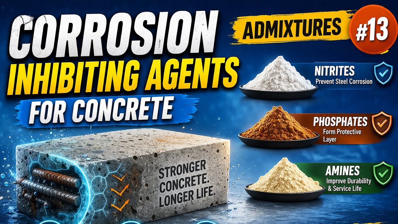 Corrosion Inhibiting Agents for Concrete || Admixtures #13