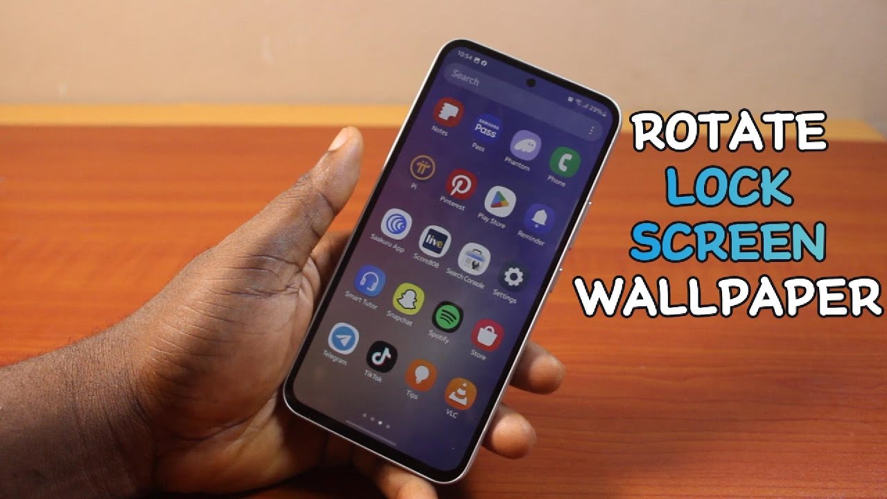 How to Rotate lock Screen Wallpaper on Samsung Galaxy Phone