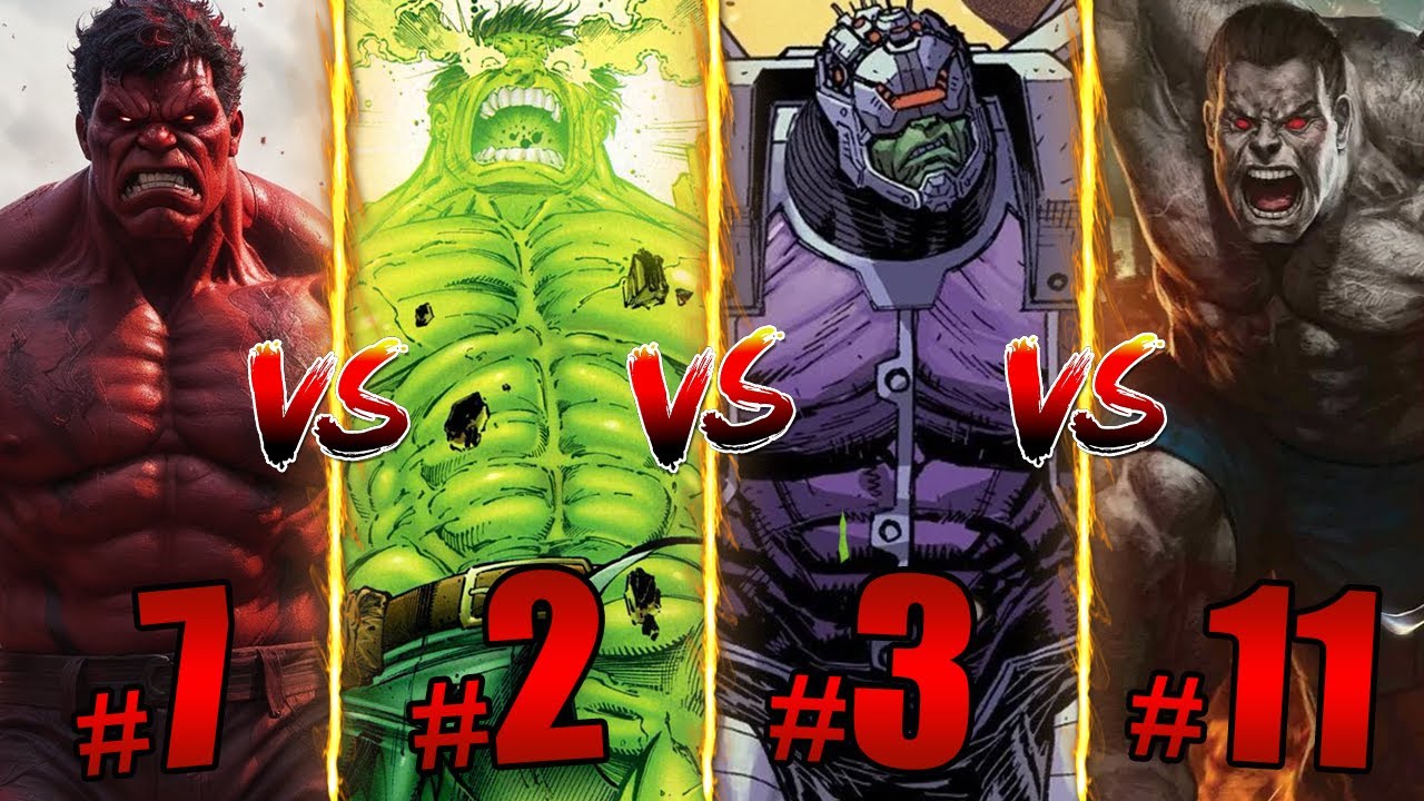 Who's the Most Powerful Hulk in Marvel? | Ranking Every Hulk From Weakest to Strongest!
