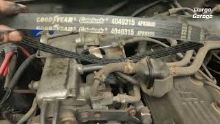 Clargo Garage - Removing And Reinstalling New Fan Belts 1994 Suzuki Sidekick - episode 65