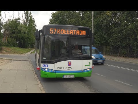 Poland, Szczecin, bus 57 ride from Axentowicza to Wilcza Wiadukt