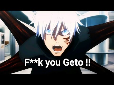 Geto sealed Gojo and revealed himself -Shibuya incident - jujutsukaisen S2E9 #anime #jjk #gojo #geto