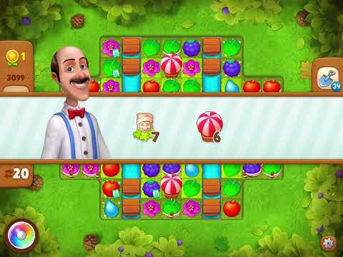 Gardenscapes Level 3099 With No Boosters - Rooftop Garden: Install A Fountain