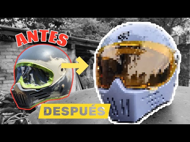 Vídeo relacionado con Personalización del casco de la motocicleta con la decoración de cresta de gallo para un estilo único (naranja)