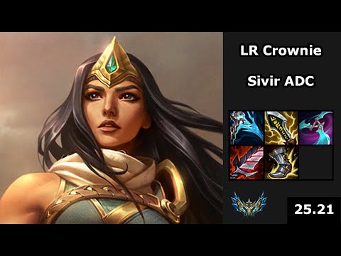 LR Crownie (Sivir) vs (Ezreal) - EUW Challenger - Patch 25.21