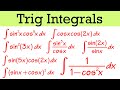 Trig Integrals Involving Sine And Cosine Calculus 2