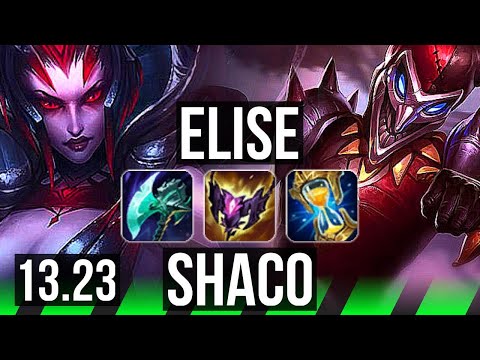 ELISE vs SHACO (JNG) | Comeback, 1.3M mastery | NA Master | 13.23