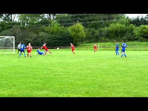 Gól Michala Svatíka na 1:2 (Nová Ves U19 - Nevidzany U19 7:2)