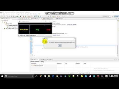 How to make a music player in java using eclipse : Part#4