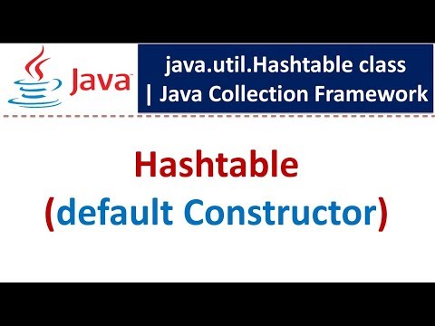 Hashtable Default Constructor Java Collection Framework