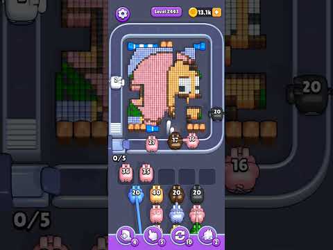 Pixel Flow Level 2443 Walkthrough