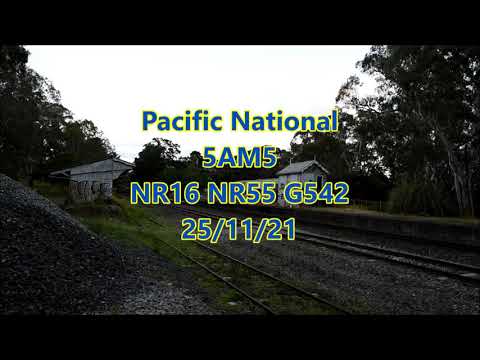 Pacific National 3PM7 NR36 NR70 and 5AM5 NR16 NR55 G542 G530 25th November 2021