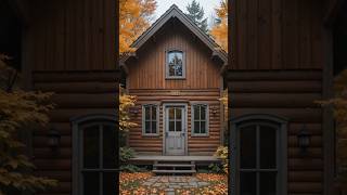 Would You Live Here? 🤎🍁 | Warm Wooden Cabin in 4K Ultra HD