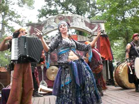 Gypsy Woman dances and floats for "Wine & Alchemy"